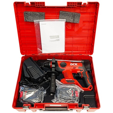 Перфоратор SDS-Plus аккумуляторный KDZC22 (18V * 2*5.0Ah / 2.1Дж / 22 мм / BL / Кейс), DCK