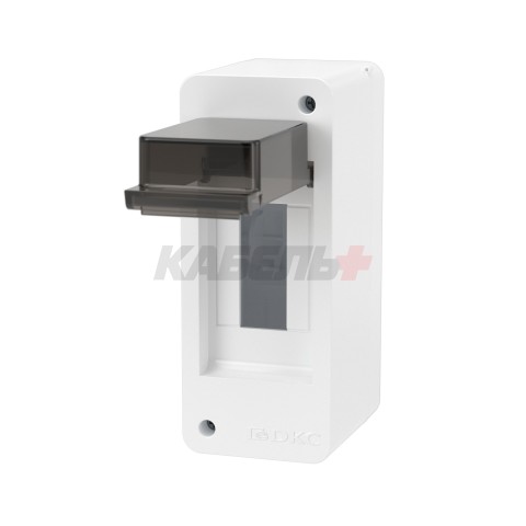 Щиток 2 мод настенный FRAME, белый, с тонированной дверцей DKC