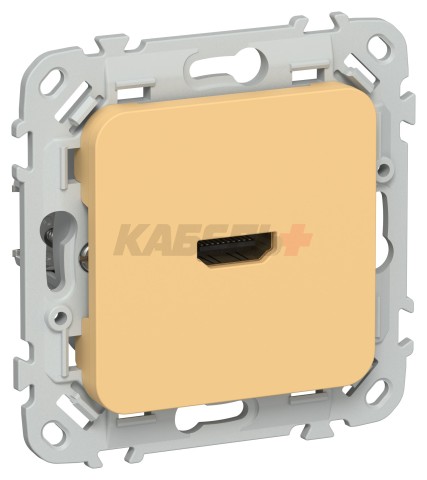 FLITE Розетка HDMI РШДМА-ФлЗ золотарник IEK