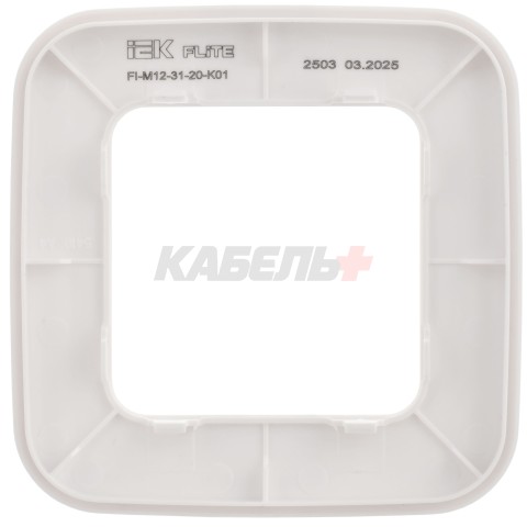 FLITE Рамка 1-местная РУ-1-А-ФлБ белый IEK