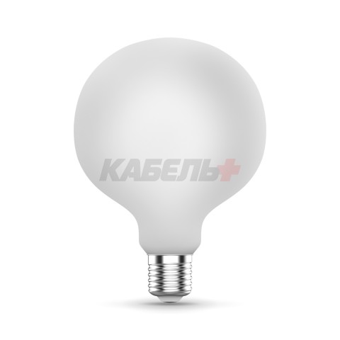 Лампа Gauss Filament G125 10W 1070lm 3000К Е27 milky LED 1/20