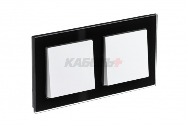 ATLASDESIGN NATURE 2-постовая РАМКА, ОРГАНИЧЕСКОЕ СТЕКЛО ЧЕРНЫЙ