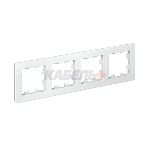 ATLASDESIGN 4-постовая РАМКА, универсальная, БЕЛЫЙ