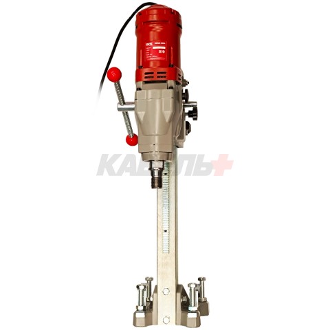 Установка алмазного бурения KZZ02-250A (380 Вт / 1 1/4" / 250 мм / Коробка) + стойка, DCK