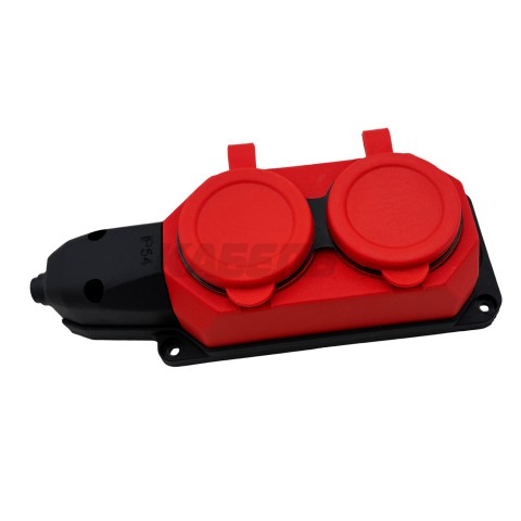 Розетка РП 16-021 красная