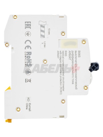 ARMAT Дифавтомат B06S 1P+NP C25 30мА тип AC (18мм) IEK