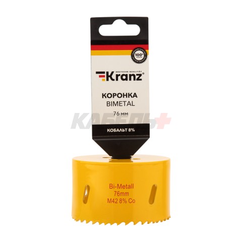 Коронка Bimetal 76мм KRANZ