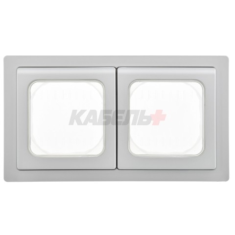 FLITE Рамка 2-местная IP55 Рпро-2-55-ФлА алюминий IEK