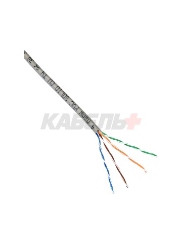 ITK Витая пара U/UTP кат.5E 4х2х24AWG solid PVC серый (305м) РФ/Т