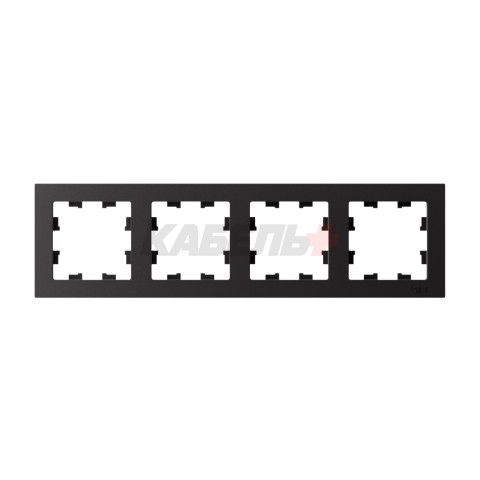 ATLASDESIGN 4-постовая РАМКА, универсальная, КАРБОН