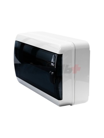 TEKFOR Корпус пластиковый КМПн-18 IP65 черная прозрачная дверь IEK