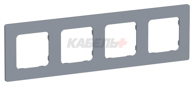 FLITE Рамка 4-местная РУ-4-К-ФлМ маренго IEK