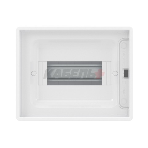 Щиток 8 мод настенный FRAME, белый с прозрачной дверцей, с 2 шинами PEN на 6 и 8 отв. DKC