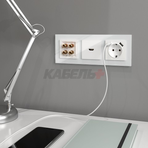W1186001/ Розетка HDMI (белый)