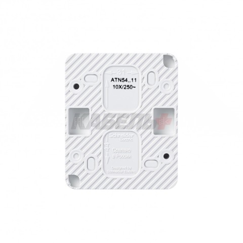 ATLASDESIGN PROFI IP54 О/У 1-клавишный ВЫКЛЮЧАТЕЛЬ, сх.1, 10АХ, БЕЛЫЙ