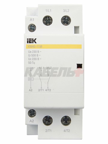 Контактор модульный КМ40-11М AC IEK