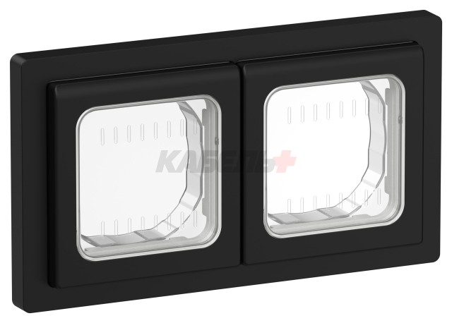 FLITE Рамка 2-местная IP55 Рпро-2-55-ФлЧ черный IEK