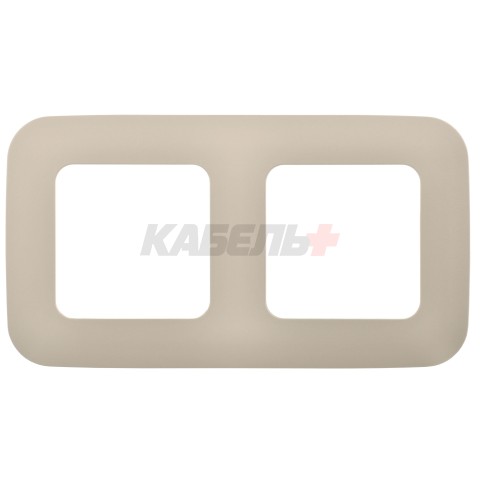 FLITE Рамка 2-местная РУ-2-А-ФлШ шампань IEK