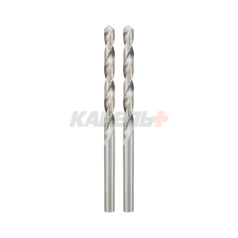 Сверло по металлу 1,5х40х18мм (HSS), DIN 338, 2 шт. в упаковке KRANZ