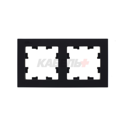 ATLASDESIGN 2-постовая РАМКА, универсальная, КАРБОН