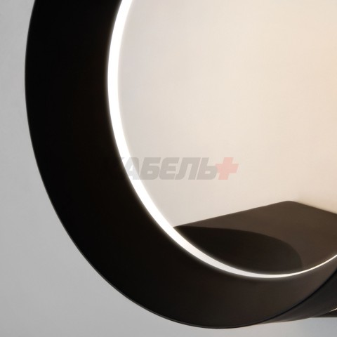 1710 TECHNO LED / Светильник садово-парковый со светодиодами Ring чёрный