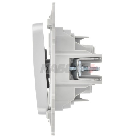 FLITE Выключатель 1-клавишный 10А ВС11-1-0-ФлА алюминий IEK