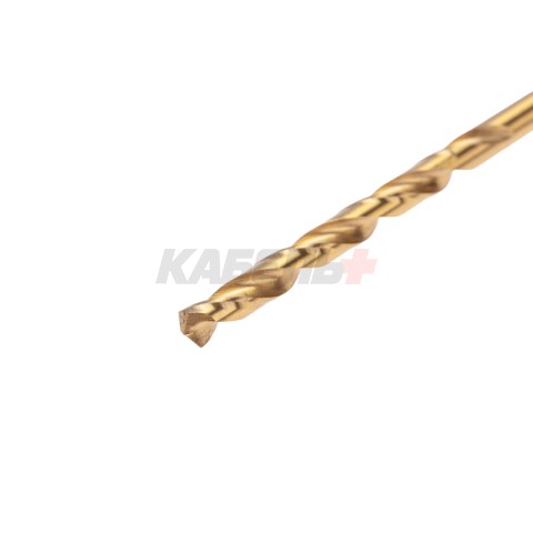 Сверло по металлу, 4мм, Р6М5, ТИТАН, шестигранный хвостовик (1 шт. в упаковке) DIN 338 KRANZ