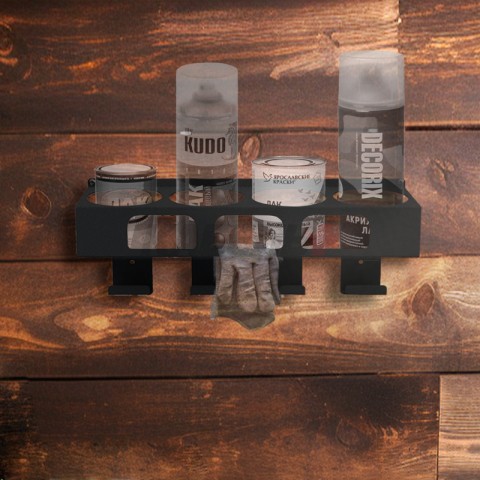 Держатель-органайзер для покрасочных работ, настенный, черный REXANT