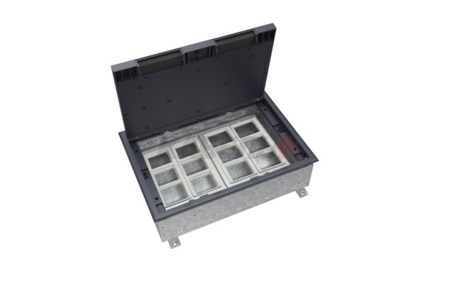 MultiDesk Люк на 24 модулей IP40 для бетонных полов с монтажной коробкой, тип MDK10