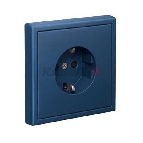 ARTGALLERY РОЗЕТКА с заземлением со шторками, 16А, механизм, быстрозажим. клем., АКВАМАРИН