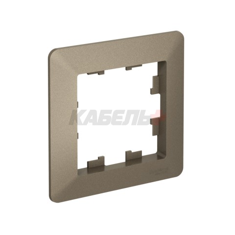 ATLASDESIGN AIR 1-постовая РАМКА, ШАМПАНЬ/дымчатый черный