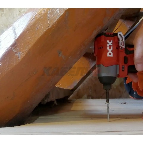 Дрель-шуруповерт аккум DCK KDPL04-8  Impact, HEX, 10.8в, 2*2а/ч, кейс, 140нм