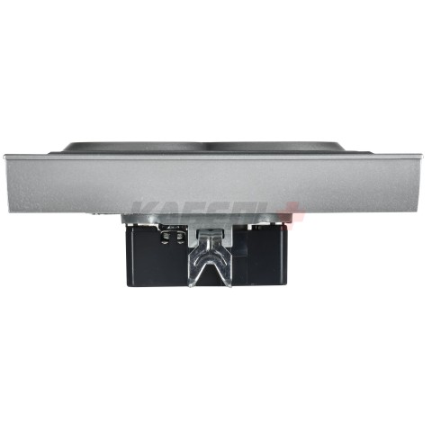 BRITE Розетка 2-местная с заземлением без защитных шторок плоская 16А в сборе РСПл12-3-БрА алюминий IEK