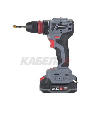 Аккумуляторный бесщеточный шуруповерт MKBL-18BM (Li-ion-2шт, 18В-2.0Ач, съемный патрон, З/У, 0,8-10мм, кейс)