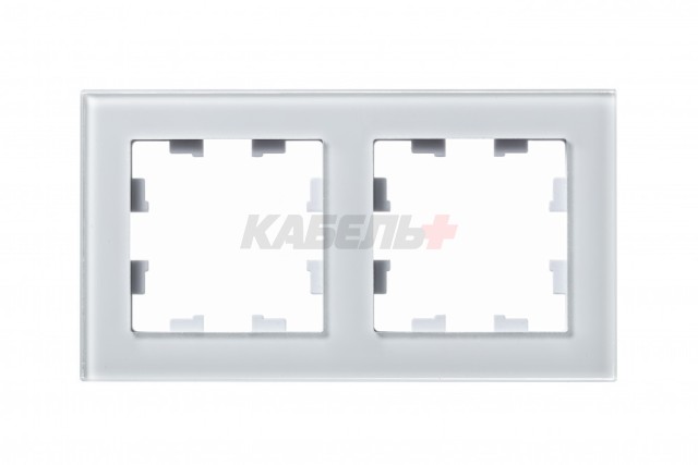 ATLASDESIGN NATURE 2-постовая РАМКА, СТЕКЛО БЕЛЫЙ