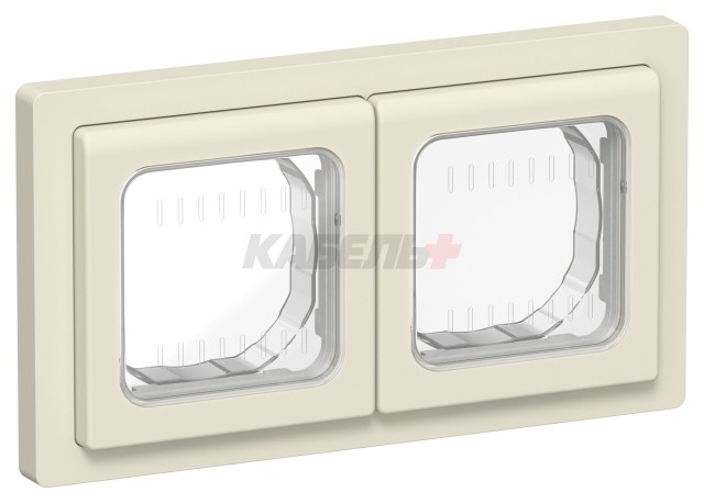 FLITE Рамка 2-местная IP55 Рпро-2-55-ФлСл сливочный IEK