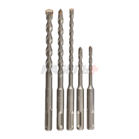 Набор_Буры SDS-plus Contractor 2C (5/6х110, 6/8/10х160 мм) -5 шт, MILWAUKEE