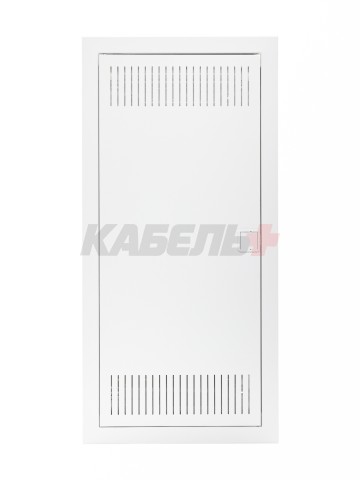 U48ES IT PL, Щит встраиваемый мультимедийный, 4 ряда, металл. дверца со слотами для охлаждения, IP30