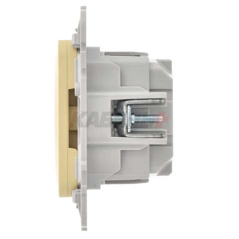 FLITE Розетка с заземлением без защитных шторок безвинтовое крепление 16А РС11-1-ФлН навахо IEK