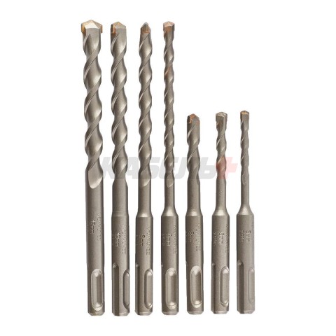 Набор_Буры SDS-plus Contractor 2C (5/5/6/8х110, 6/8/10/12х160 мм) -7 шт, MILWAUKEE