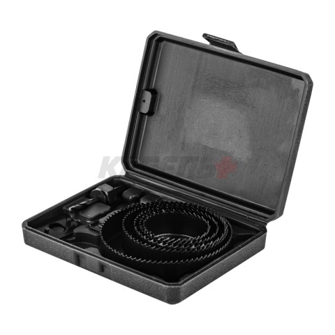 Набор кольцевых пил по дереву, 64-127 мм, 9 предметов KRANZ