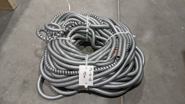 Металлорукав Р3-Ц 15 (50 м/уп.) ЗЭТА (Уценка. Разошлись звенья на нескольких участках)