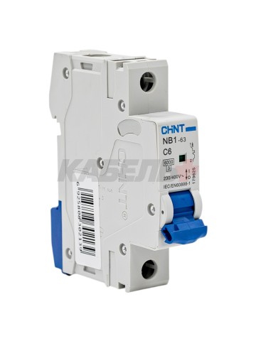 Автоматический выключатель NB1-63 1P 06A 6kA х-ка C (DB) (R)