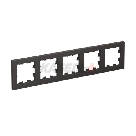 ATLASDESIGN 5-постовая РАМКА, универсальная, БАЗАЛЬТ