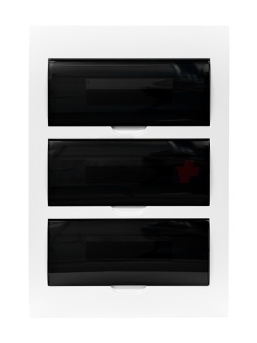 Корпус пластиковый ЩРВ-П-36 черн. прозр. дверь IP41 GENERICA