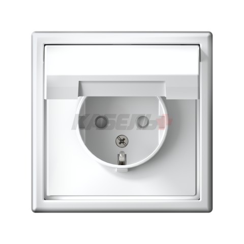 ARTGALLERY РОЗЕТКА с заземл. со шторк. с крышкой, 16А, IP20, механизм, ЛОТОС