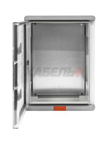 Пластиковый корпус 300х200х130 (ВхШхГ) серая дверь, с монтажной платой, Design Pro Series IP67