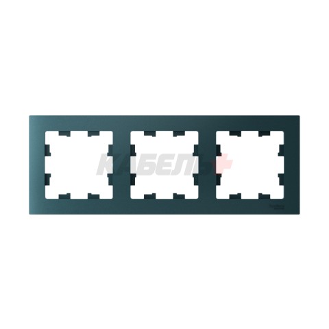 ATLASDESIGN 3-постовая РАМКА, универсальная, ИЗУМРУД