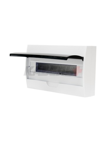 Корпус пластиковый ЩРН-П-18 черн. прозр. дверь IP41 GENERICA