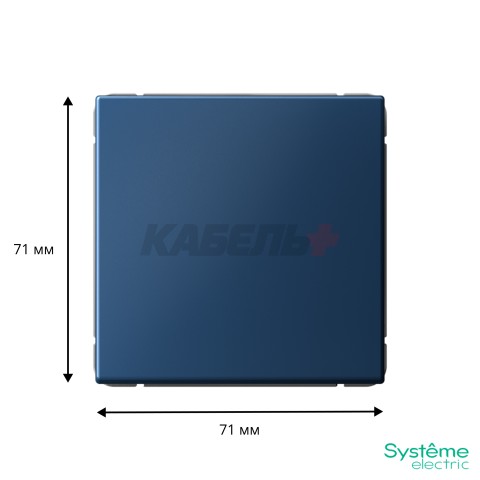 ARTGALLERY 1-клавишный ВЫКЛЮЧАТЕЛЬ КНОПОЧНЫЙ, 10А, механизм, быстрозажим. клем., АКВАМАРИН